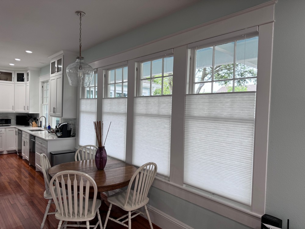 3 1/2-Inch Norman Woodlore Shutters with Invisitilt on Mariners Dr in Kemah, TX