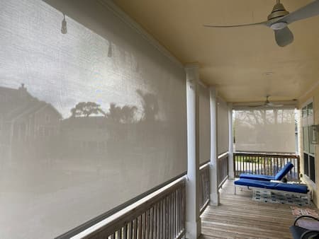 Cover easy peasy outdoor roller shades clear lake shores tx