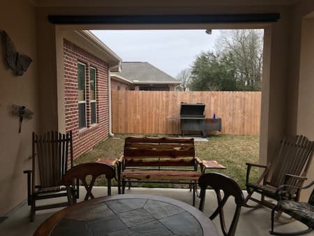 Exterior Roller Shades Installed On Belmont St In Pasadena, TX