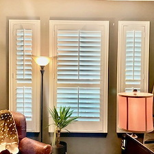 Great Looking Traditional Wood Shutters With Tilt Rod League City, TX 1