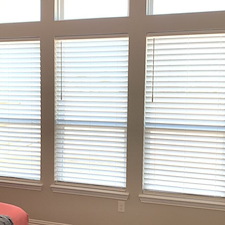 Norman Cordless Faux Wood Blinds Texas City, TX 1