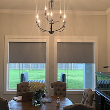 Norman Roller Shades Wood Valance Friendswood, TX 2