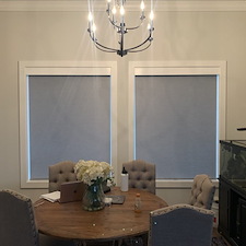 Norman Roller Shades Wood Valance Friendswood, TX 3