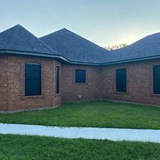 Perfectly Installed Solar Screens With Black Frame Alvin, TX 3