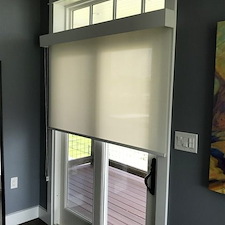 Roller Shades Wood Valance Kemah, TX 4