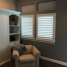 Wood Shutters Blackout Cellular Shades Clear Lake Shores, TX 1